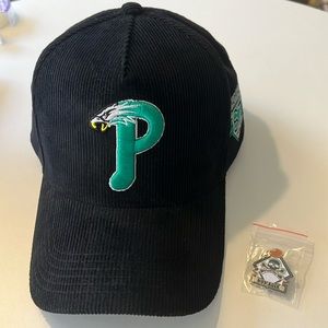 NOMAGIK Black Corduroy Philadelphia Eagles Hat
